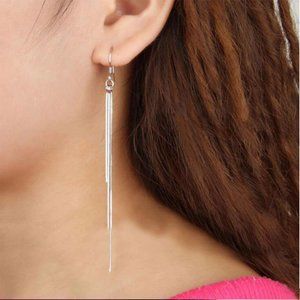 NEW 925 Sterling Silver Tassel Chain Drop Earrings